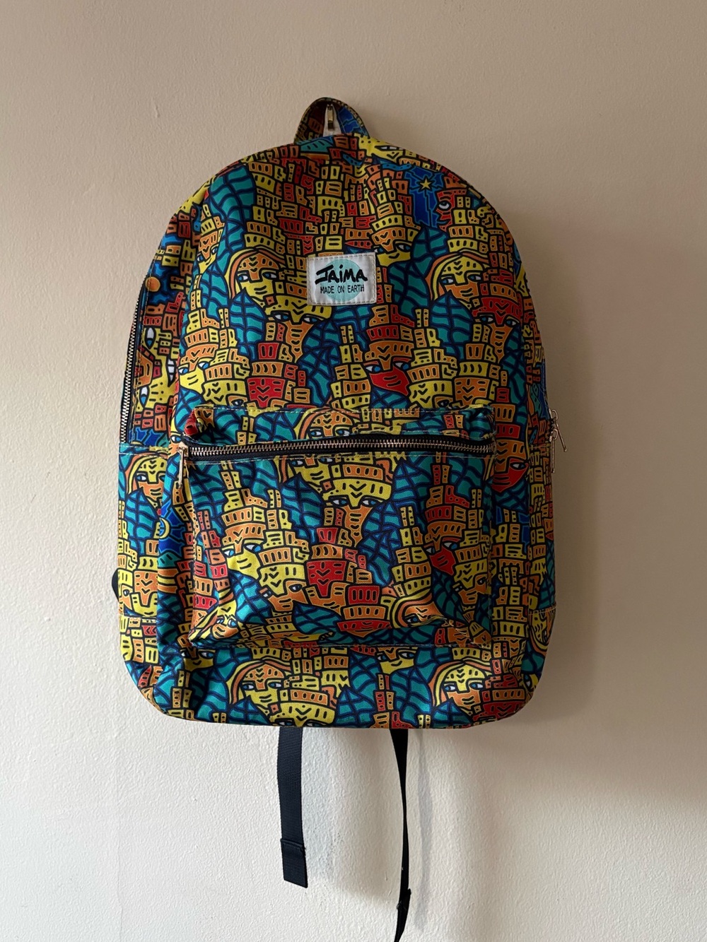 Jaima Art Multicolor Printed Backpack